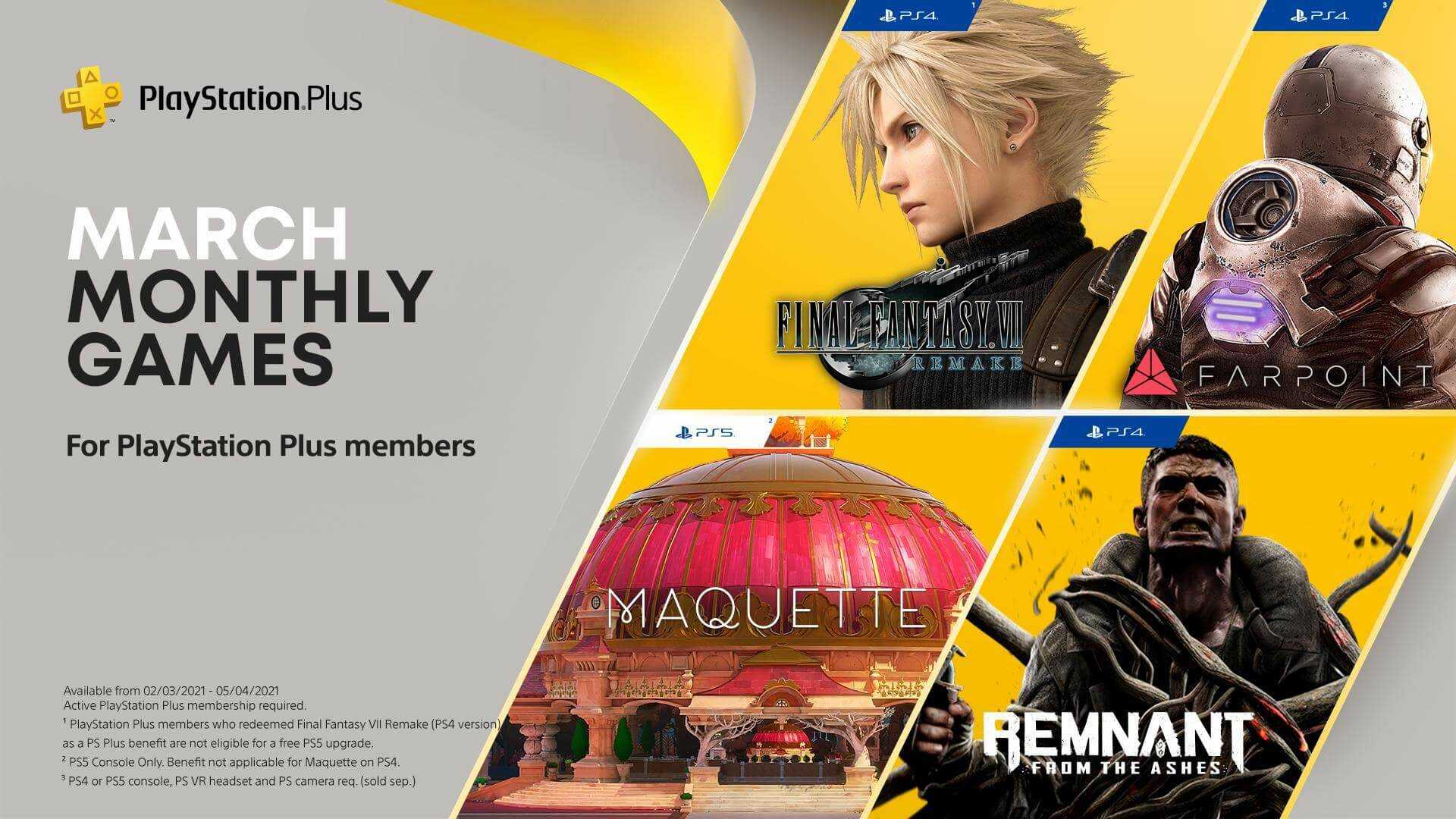 Playstation Plus Annunciati I Titoli Di Marzo C E Anche Ff7 Remake Naturalborngamers It