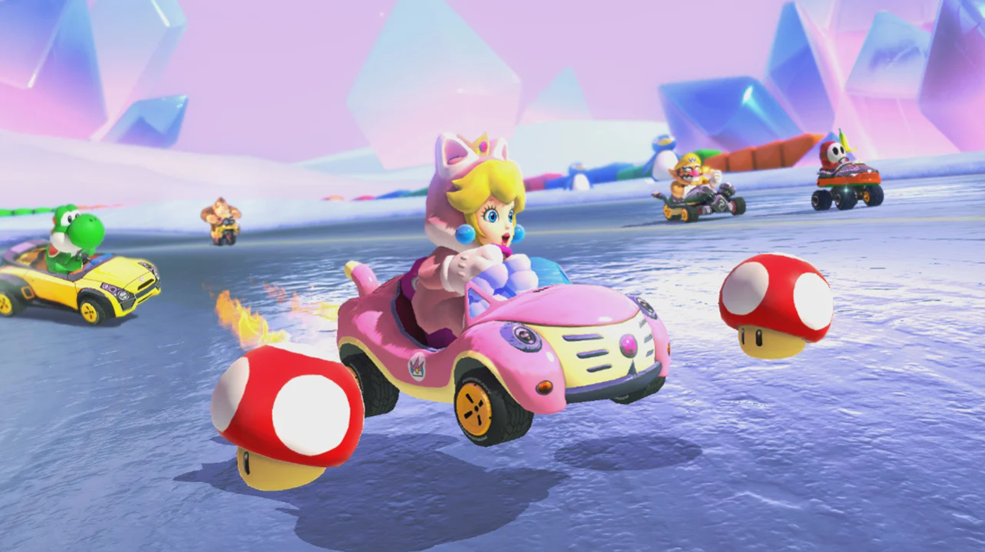 Mario Kart 8 Deluxe 06_Peach_SnowLand