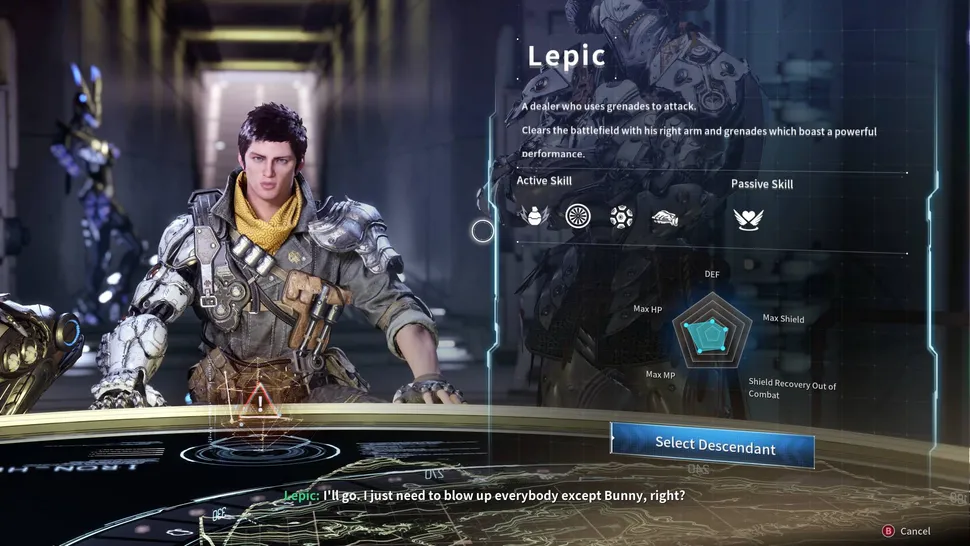 the first descendant